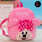 Pink Minnie Kids Plush Bag 9-10 Inches kids Bag By Reeshail Enterprise - Image 2