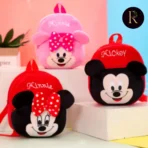Pink Minnie Kids Plush Bag 9-10 Inches kids Bag By Reeshail Enterprise - Image 3