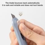 Student Penknife Safe and reliable Sturdy Lightweight Press-button Sharp Blade school supplies - Image 2