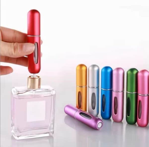 5ml Portable Mini Refillable empty Perfume Atomizer Bottle–Travel-Friendly Cosmetic Container Multicolor Random-2 pis