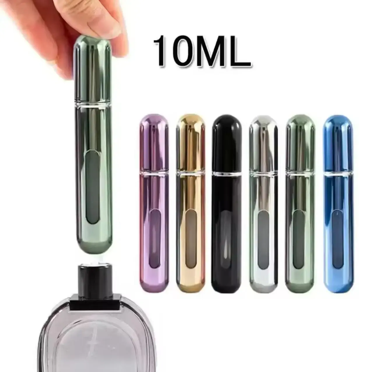 10ML Portable Refillable empty Perfume Atomizer Bottle-2pis